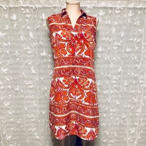 Tribal Floral Paisley Sleeveless Tunic Dress